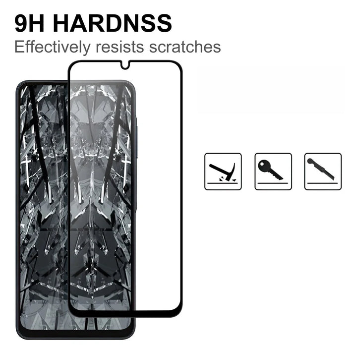 For Samsung Galaxy A08 5G / A08 4G / A07 5G / A07 4G AGC Tempered Glass with Black Edge Full Glue Full Coverage Screen Protector - 3