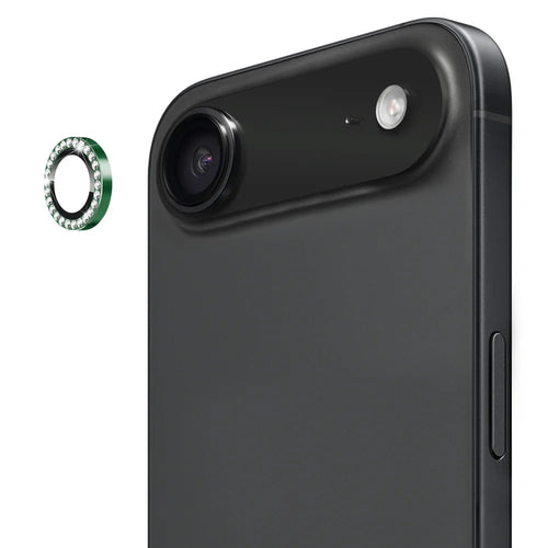 ENKAY HAT PRINCE For iPhone Air Camera Lens Protector   Rhinestone Decor Rear Lens Film - Dark Green - 1