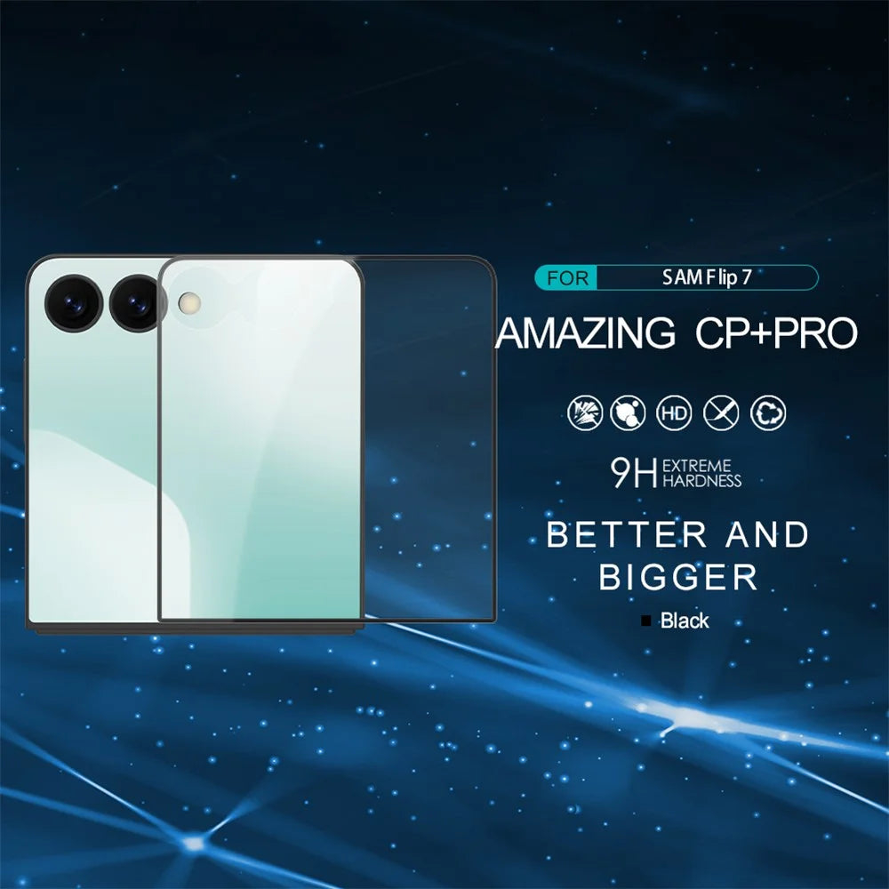 NILLKIN CP+PRO For Samsung Galaxy Z Flip7 5G / Z Flip8 Screen Protector Ultra Clear AGC Glass Film - 3