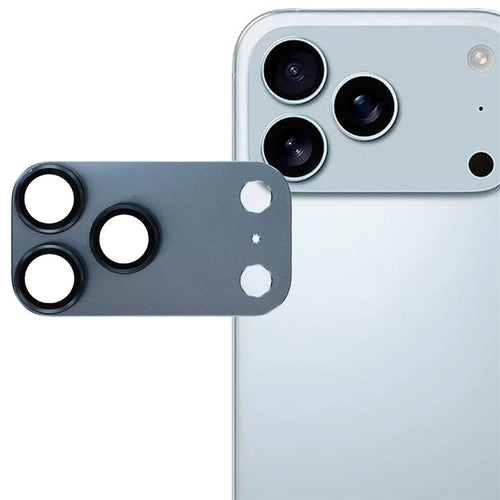 For iPhone 17 Pro Camera Lens Protector CD Vein Integrated Metal Tempered Glass Lens Film - Blue - 1