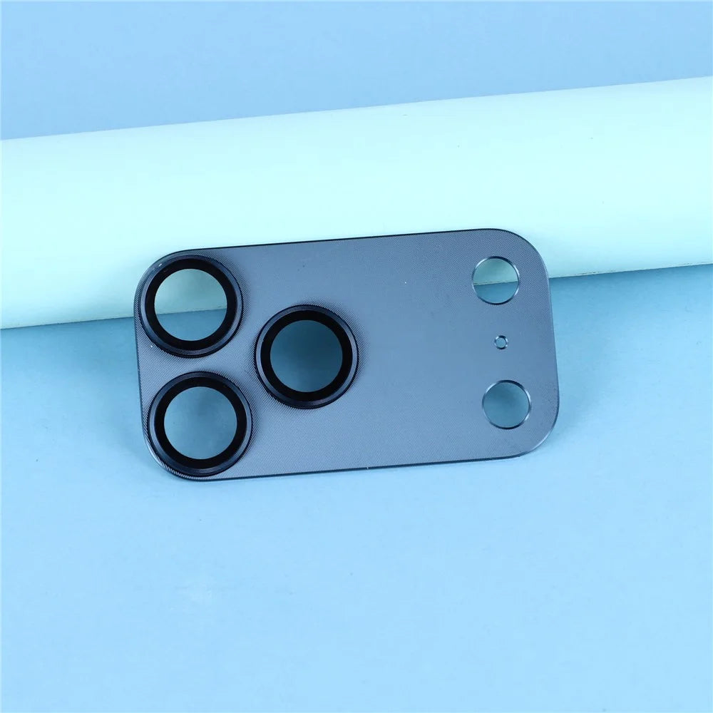 For iPhone 17 Pro Camera Lens Protector CD Vein Integrated Metal Tempered Glass Lens Film - Blue - 4