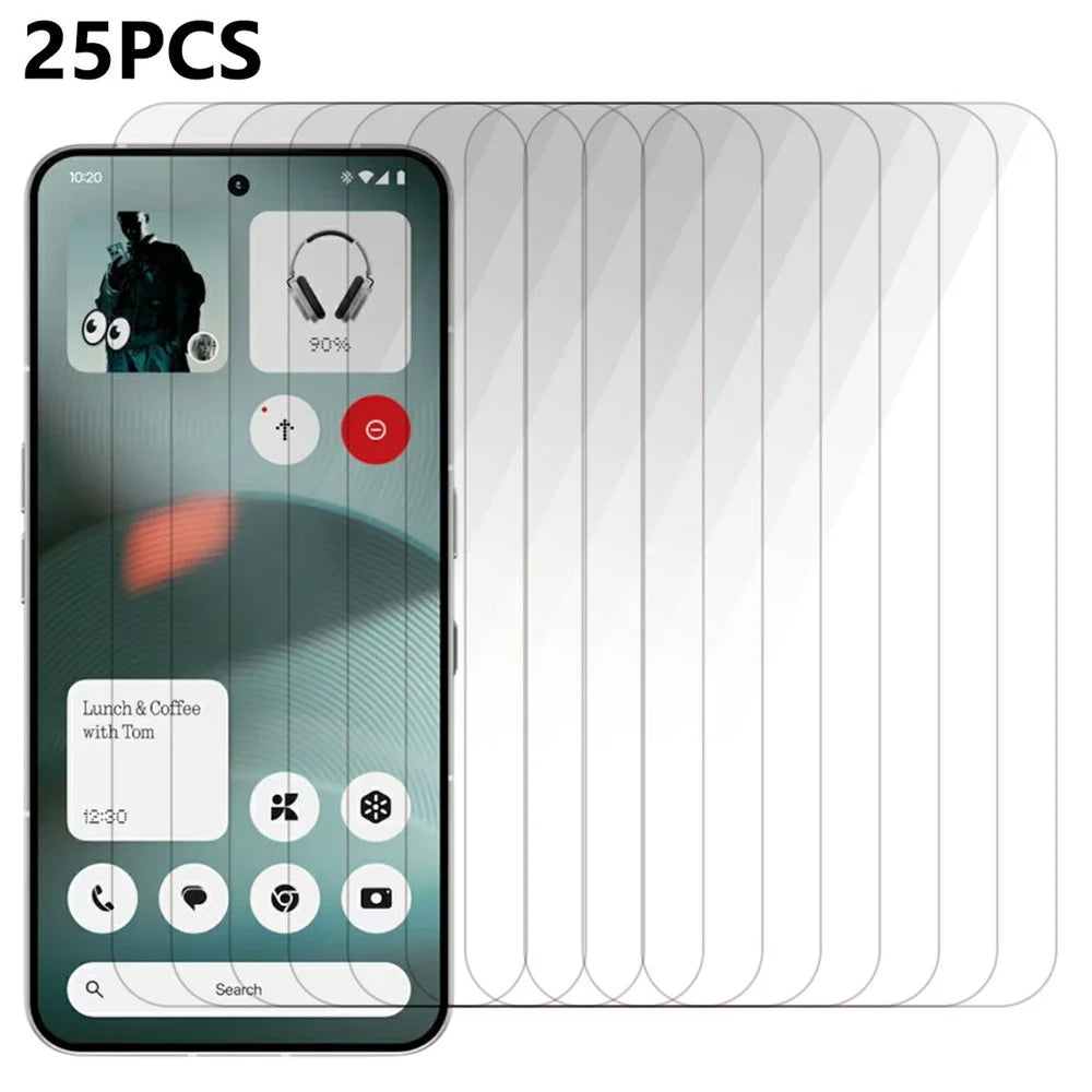 25Pcs For Nothing Phone (3) 5G Tempered Glass High Definition Screen Protector Film (No Package, with Wipes Set, Dust-absorber, Guide Sticker) - 1