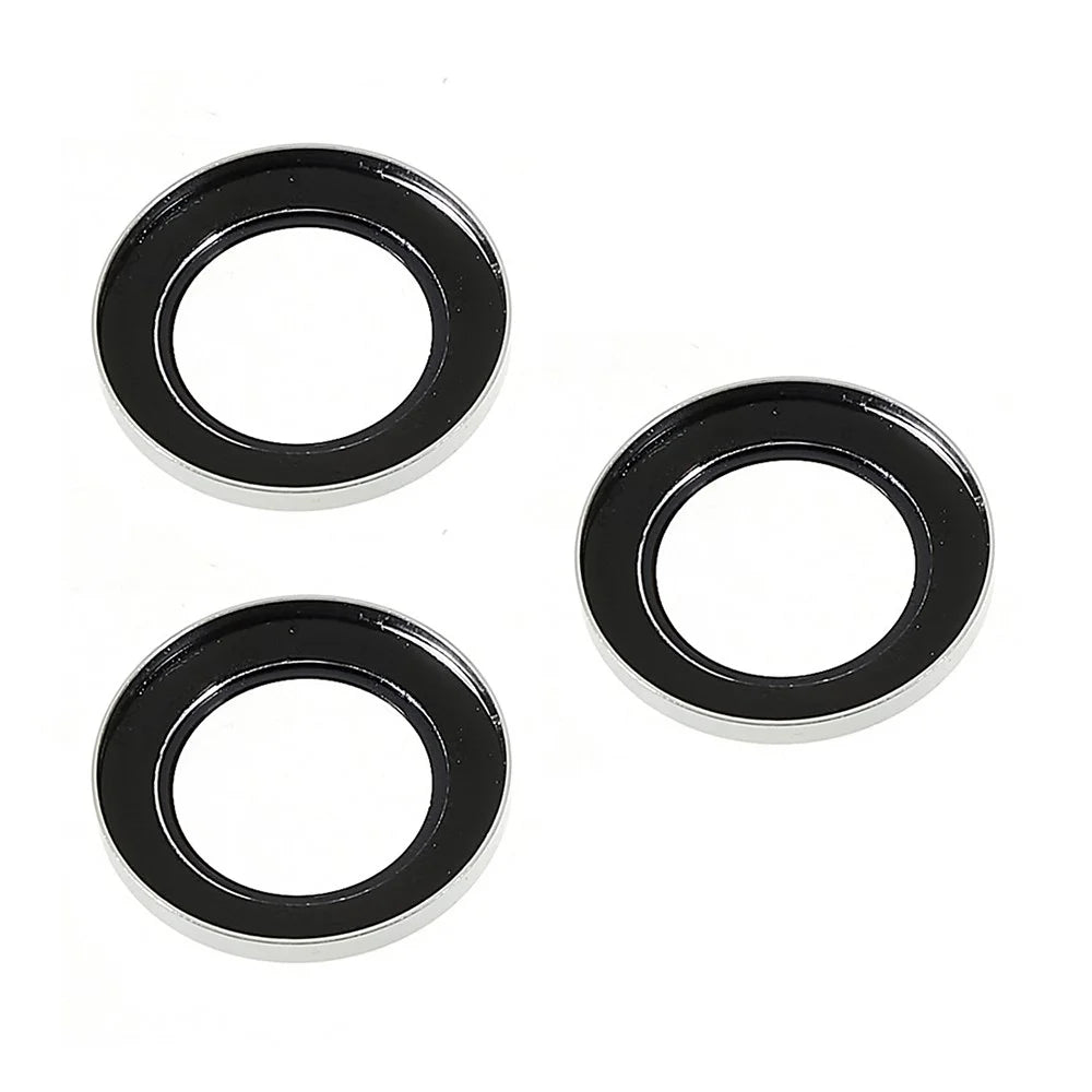 For iPhone 17 Pro Max / 17 Pro Camera Lens Protector Set Bling Glitter Metal Ring Tempered Glass Lens Film - Colorful - 3