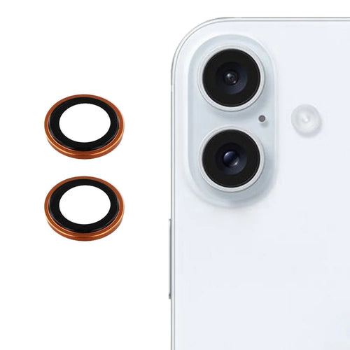 For iPhone 17 Camera Lens Protector Precise Positioning Individual Lens Film Set - Orange - 1