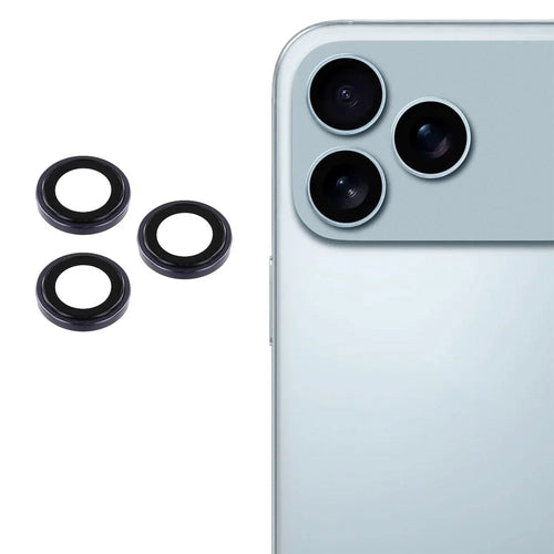 For iPhone 17 Pro Max / 17 Pro Camera Lens Protector Precise Positioning Individual Lens Film Set - Dark Blue - 1