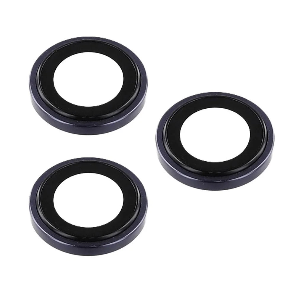 For iPhone 17 Pro Max / 17 Pro Camera Lens Protector Precise Positioning Individual Lens Film Set - Dark Blue - 2