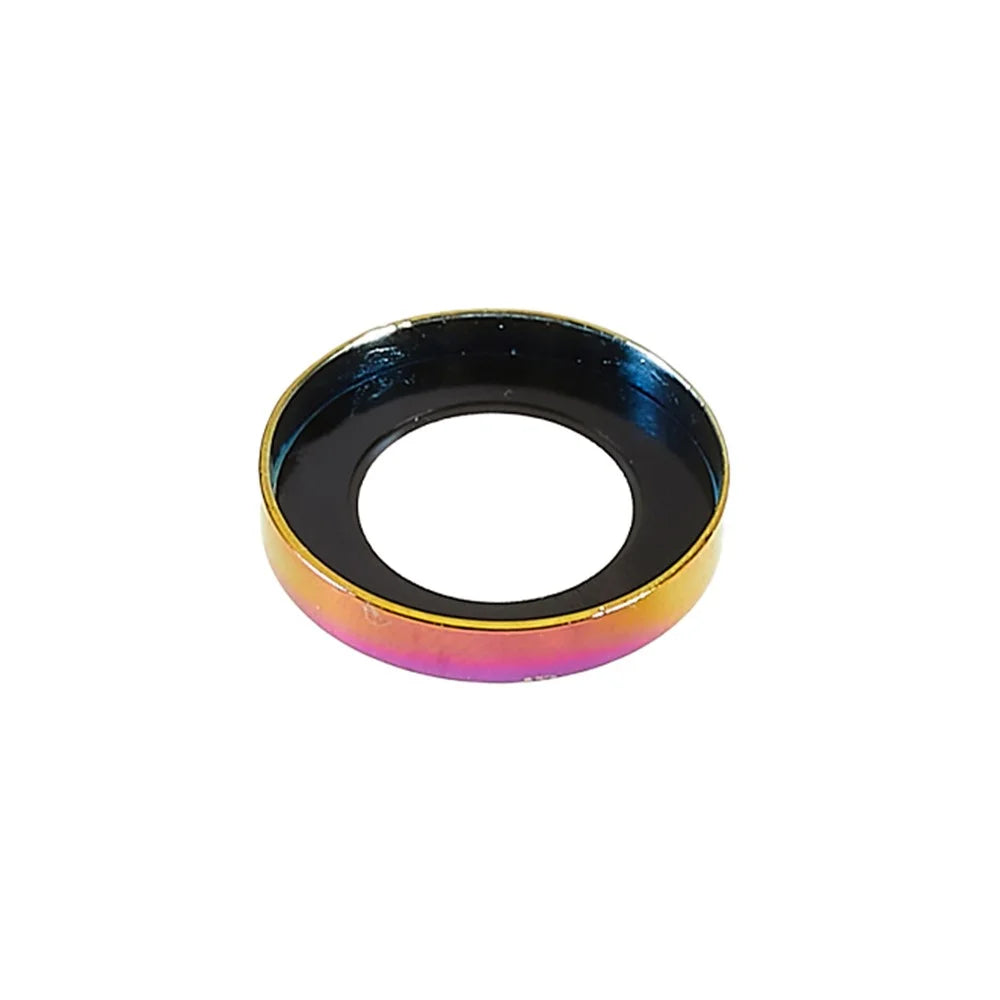 For iPhone Air Camera Lens Protector Rhinestone Metal Frame + Tempered Glass Rear Lens Film - Colorful - 4