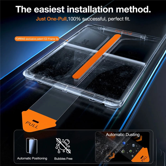 TORRAS Install Master Series For iPad Air 11 (2026) / (2025) / (2024) Tempered Glass Screen Protector with Film Installation Tool - 6