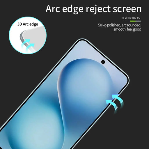 MOFI For vivo S30 5G Screen Protector  9H 3D Curved Tempered Glass Film - Black - 2