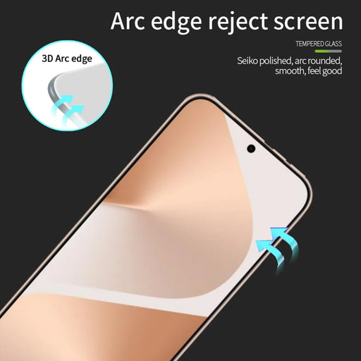 MOFI For Huawei Pura 80 Screen Protector  9H 3D Curved Tempered Glass Film - Black - 2