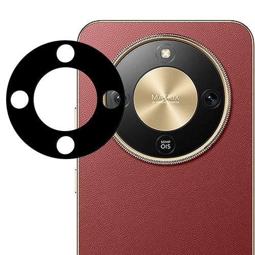 For Honor Magic8 Lite 5G / X9d 5G / X70 5G Tempered Glass Lens Protector Black Silk Printing Camera Lens Film - 1