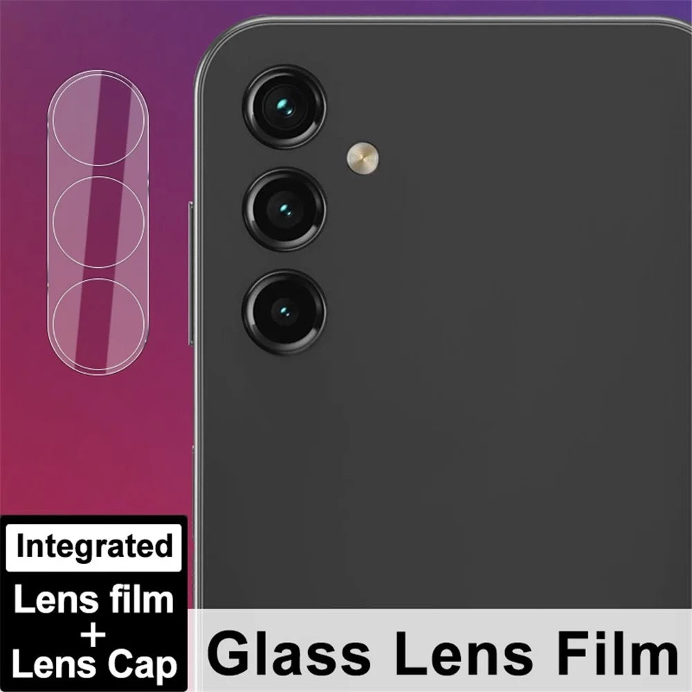 IMAK Camera Lens Film for Samsung Galaxy A14 5G / 4G , Integrated Tempered Glass Lens Protector + Acrylic Lens Cap - 4