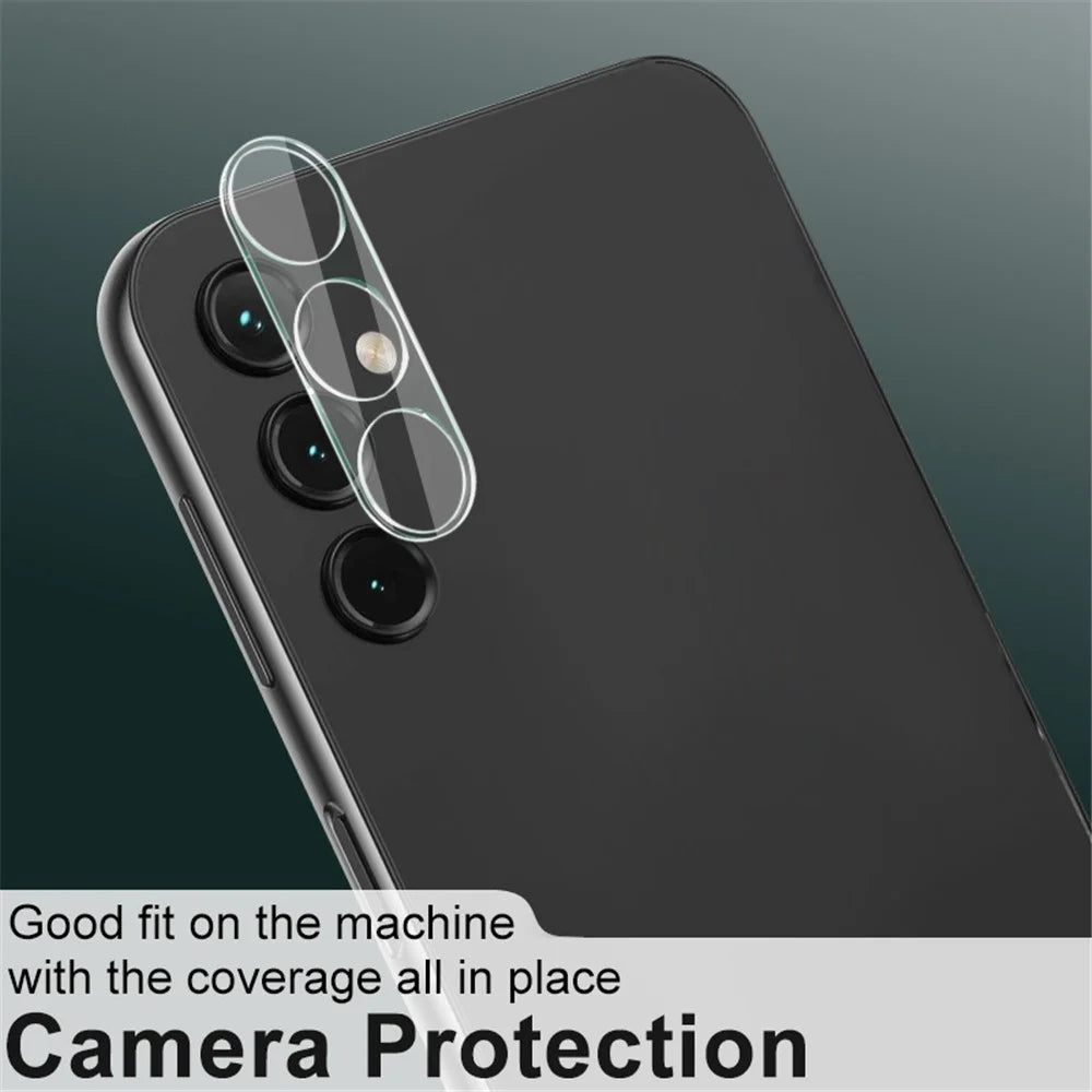 IMAK Camera Lens Film for Samsung Galaxy A14 5G / 4G , Integrated Tempered Glass Lens Protector + Acrylic Lens Cap - 5