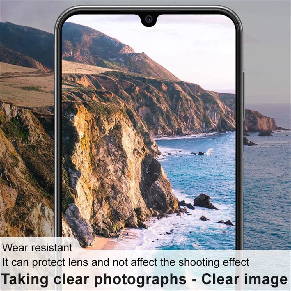 IMAK Camera Lens Film for Samsung Galaxy A14 5G / 4G , Integrated Tempered Glass Lens Protector + Acrylic Lens Cap - 7
