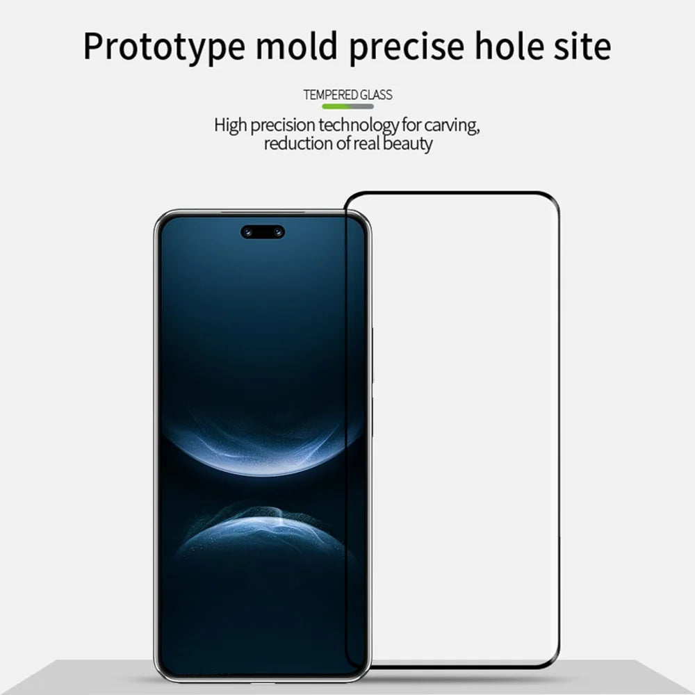 PINWUYO For Huawei nova 13 Pro 5G / Huawei nova 14 Pro 5G Screen Protector  3D Hot Bending Tempered Glass Film - Black - 3