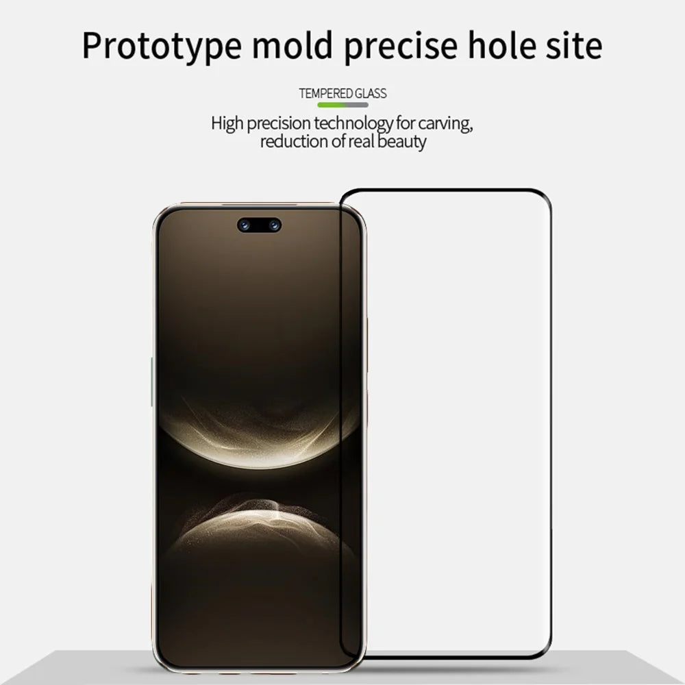PINWUYO For Huawei nova 14 Ultra 5G Screen Protector  3D Hot Bending Tempered Glass Film - Black - 3