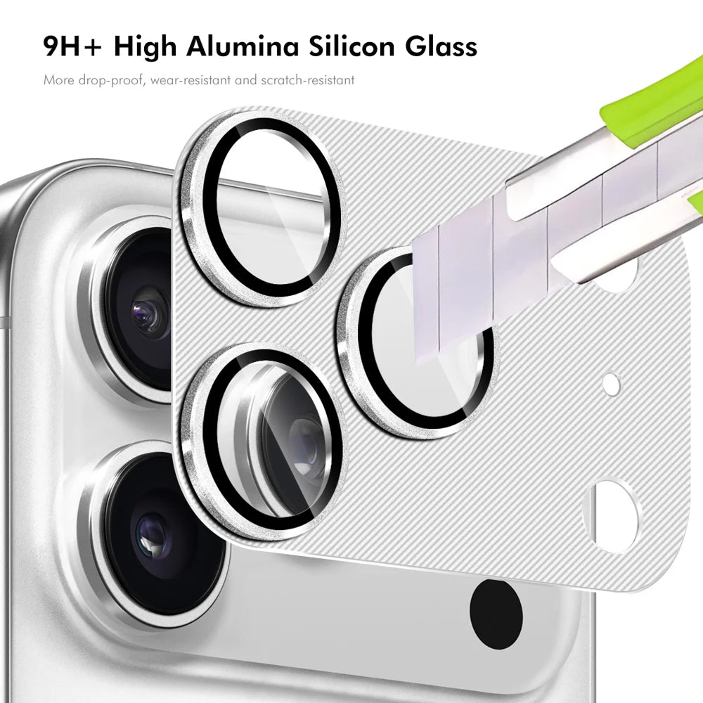 ENKAY HAT PRINCE For iPhone 17 Pro Max Camera Lens Protector   Aluminium Alloy + Tempered Glass Lens Film - Black - 2