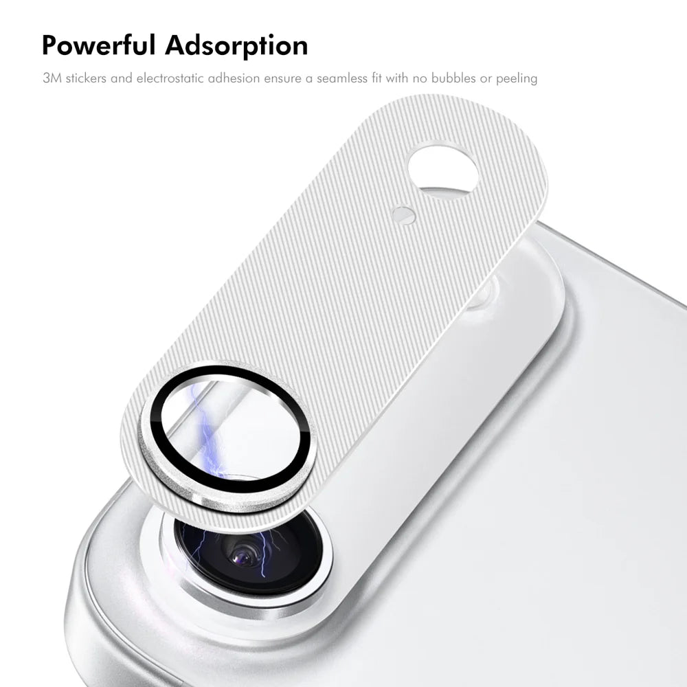 ENKAY HAT PRINCE For iPhone Air Camera Lens Protector   Aluminium Alloy + Tempered Glass Lens Film - Black - 3