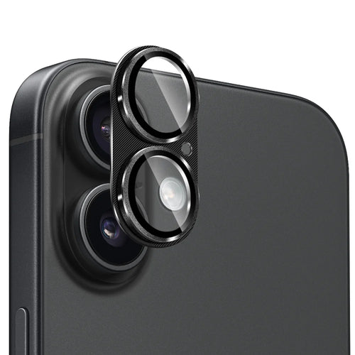 ENKAY HAT PRINCE For iPhone 17 Camera Lens Protector   Aluminium Alloy + Tempered Glass Lens Film - Black - 1