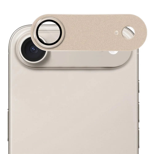ENKAY HAT PRINCE For iPhone Air Camera Lens Protector Matte AR Metal + Tempered Glass Lens Film - Light Gold - 1