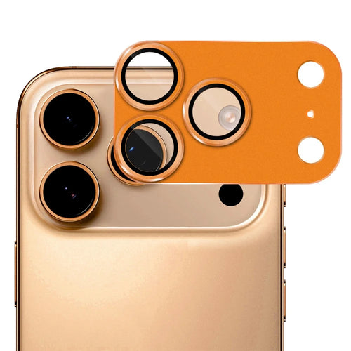 ENKAY HAT PRINCE For iPhone 17 Pro Camera Lens Protector Matte AR Metal + Tempered Glass Lens Film - Orange - 1