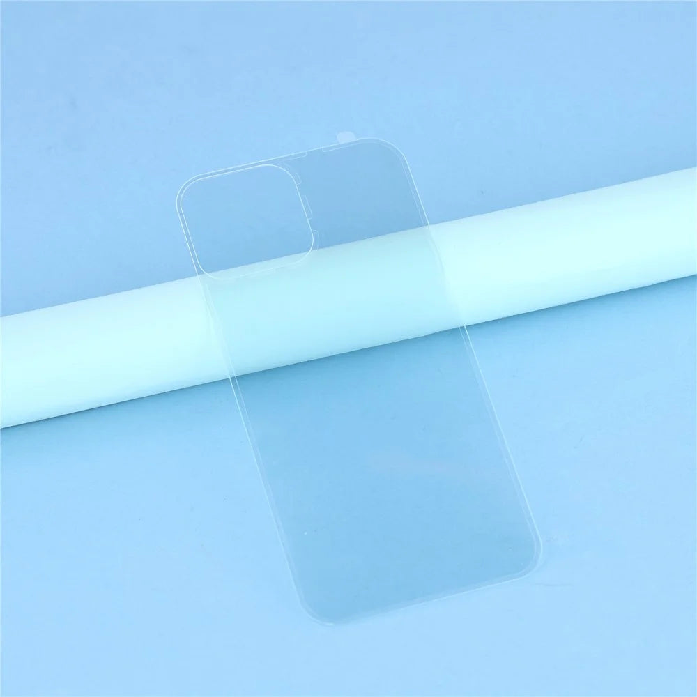 For iPhone 13 Tempered Glass Back Screen Protector 0.25 Arc Edges Full Coverage Back Film - 4