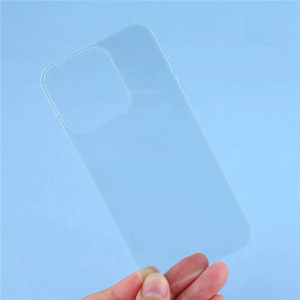 For iPhone 13 Pro Tempered Glass Back Screen Protector 0.25 Arc Edges Full Coverage Back Film - 4