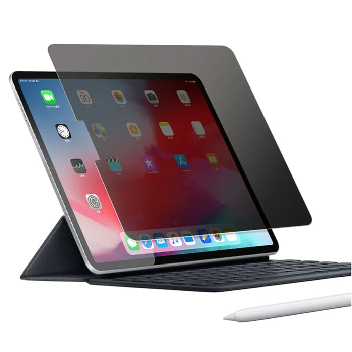 For iPad Pro 13 (2025) / 13 (2024) Privacy Screen Protector Rounded Edge Anti Spy Tempered Glass Film - Black - 1