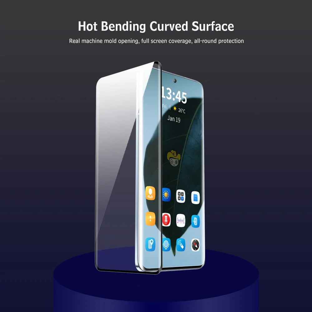ENKAY HAT PRINCE For Motorola Edge 60 Fusion 5G Tempered Glass   3D Curved Full Glue Screen Protector Support Fingerprint Unlock - Transparent - 3