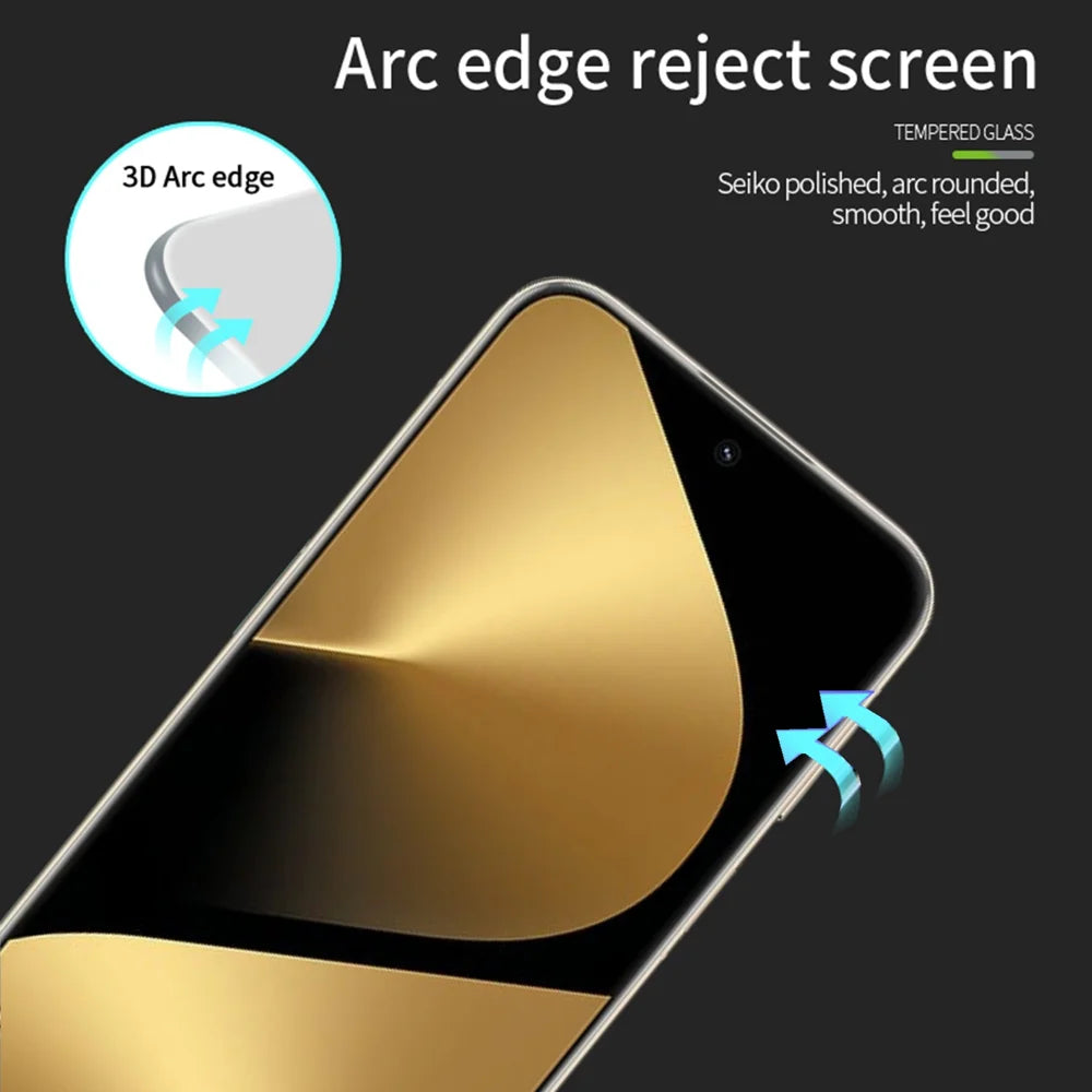 MOFI For Huawei Pura 80 Ultra / Huawei Pura 80 Pro+ / Huawei Pura 80 Pro Screen Protector  3D Hot Bending Full Glue Tempered Glass Film - Black - 2