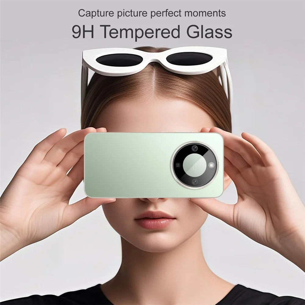 IMAK For Honor Magic8 Lite 5G / X9d 5G / X70 5G Tempered Glass Camera Lens Protector with Self Positioning Frame (Black Version) - 4