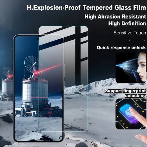 IMAK H Series For Oppo K13 Turbo 5G / K13 Turbo Pro 5G Screen Protector Tempered Glass HD Clear Film (Fingerprint Unlock) - 2