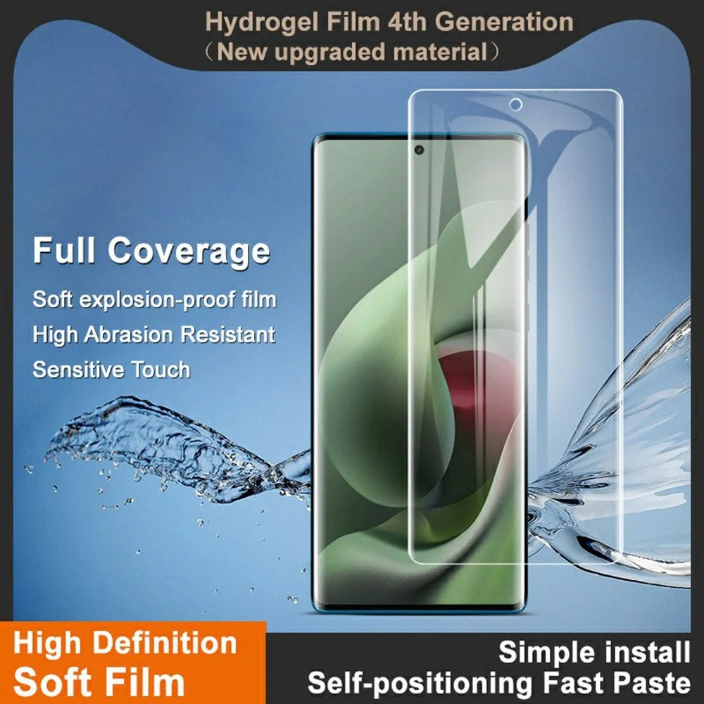 IMAK Hydrogel Film 4th For Motorola G96 5G Screen Protector Ultra Clear Soft TPU Film (Fingerprint Unlock) - Transparent - 3
