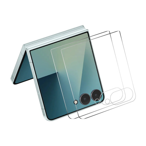 ENKAY HAT PRINCE For Samsung Galaxy Z Flip7 5G 2Pcs Screen Protector   9H Clear High Aluminum-Silicon Glass Film - Transparent - 1