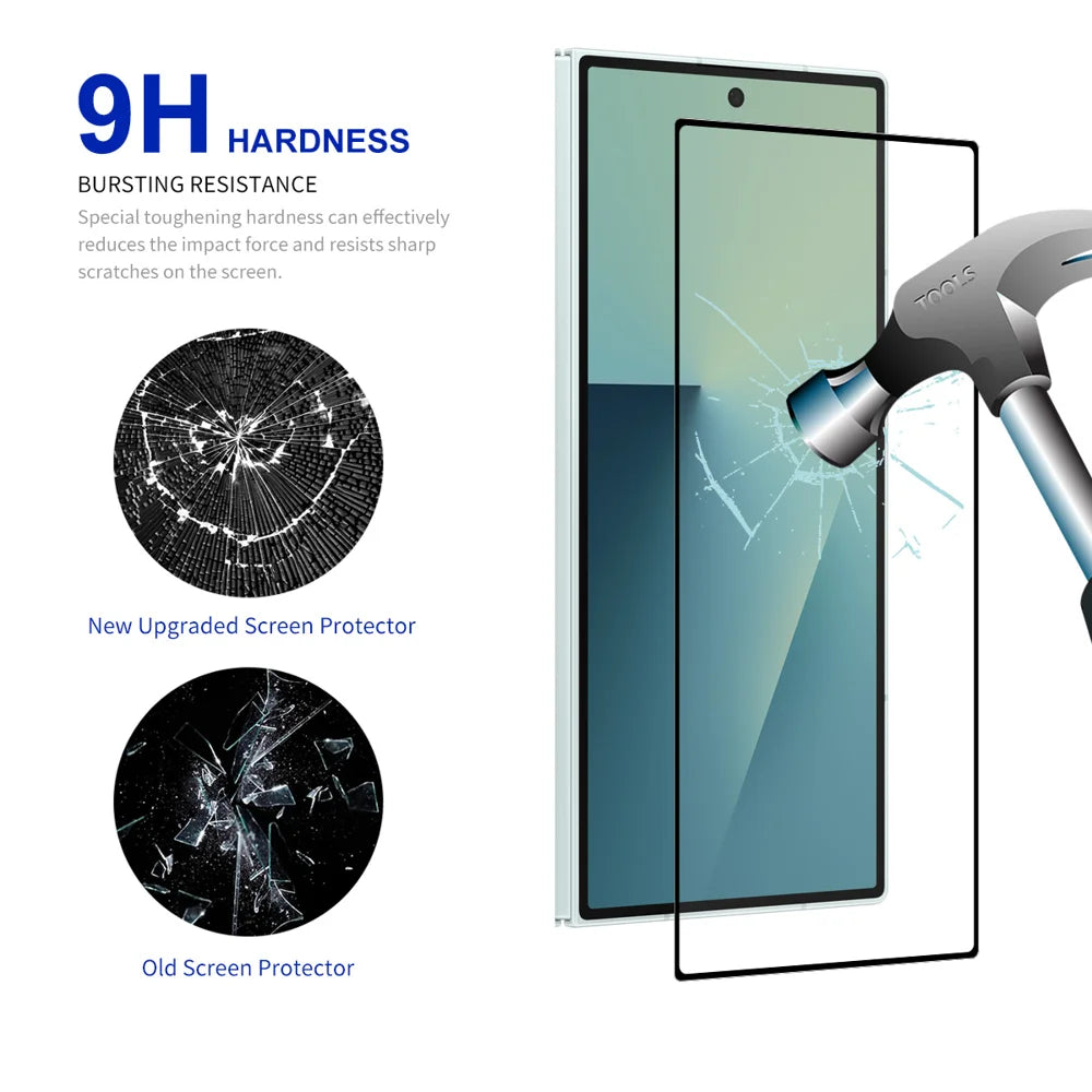 ENKAY HAT PRINCE For Samsung Galaxy Z Fold7 5G Screen Protector   9H Silk Printing 0.26mm Tempered Glass - Transparent - 3