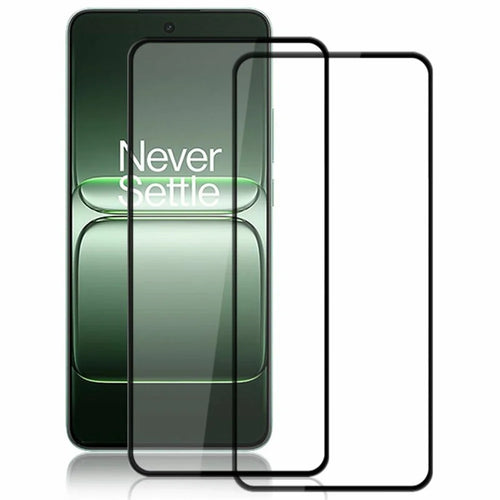 AMORUS 2Pcs For OnePlus Nord CE5 5G / Ace 5 Racing 5G Screen Protector Shatterproof Silk Printing Tempered Glass Film - Black - 1