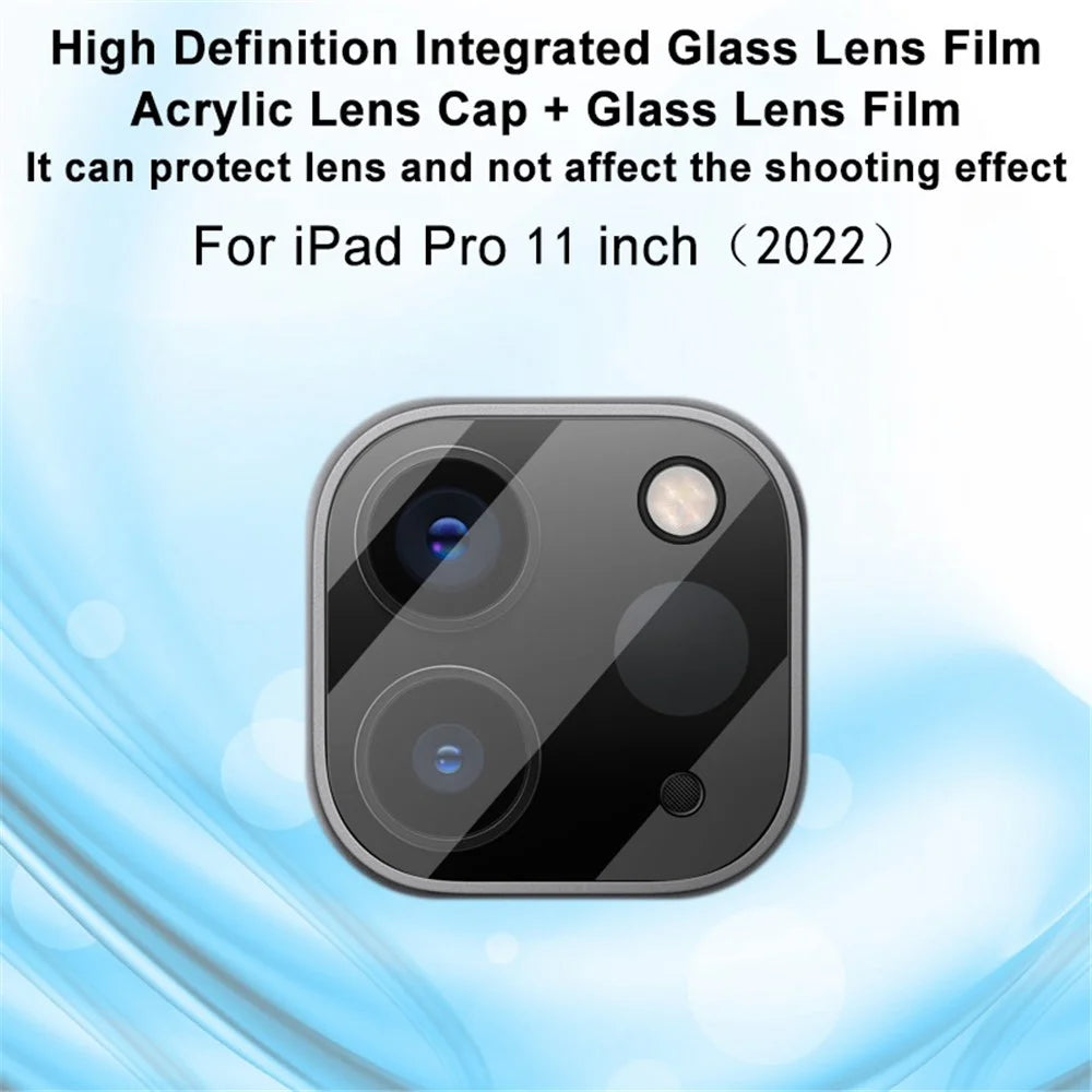 IMAK For iPad Pro 11 (2020) / (2021) / (2022) / iPad Pro 12.9 (2020) / (2021) / (2022) Integrated Camera Lens Protector Tempered Glass Lens Film + Acrylic Lens Cap - 2