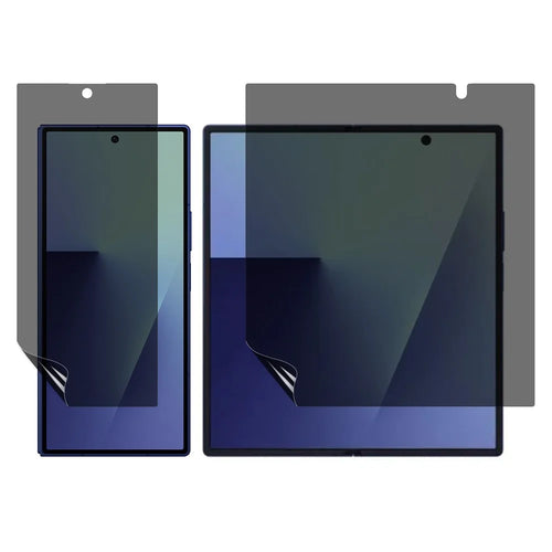 For Samsung Galaxy Z Fold7 5G Privacy Hydrogel Screen Protector 180-Degree Anti Spy Front / Back PET + TPU Films - 1
