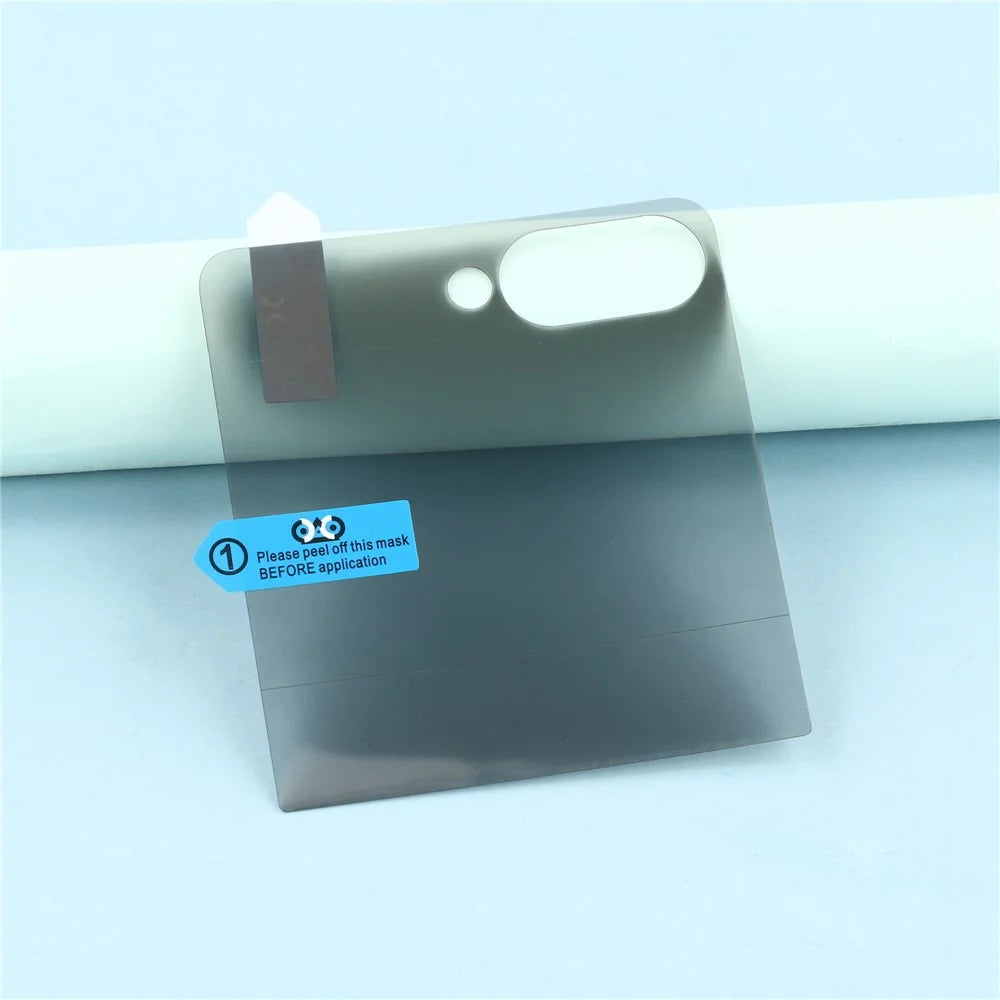 For Samsung Galaxy Z Flip7 5G Privacy Hydrogel Screen Protector 180-Degree Anti Spy Front / Back PET + TPU Films - 4
