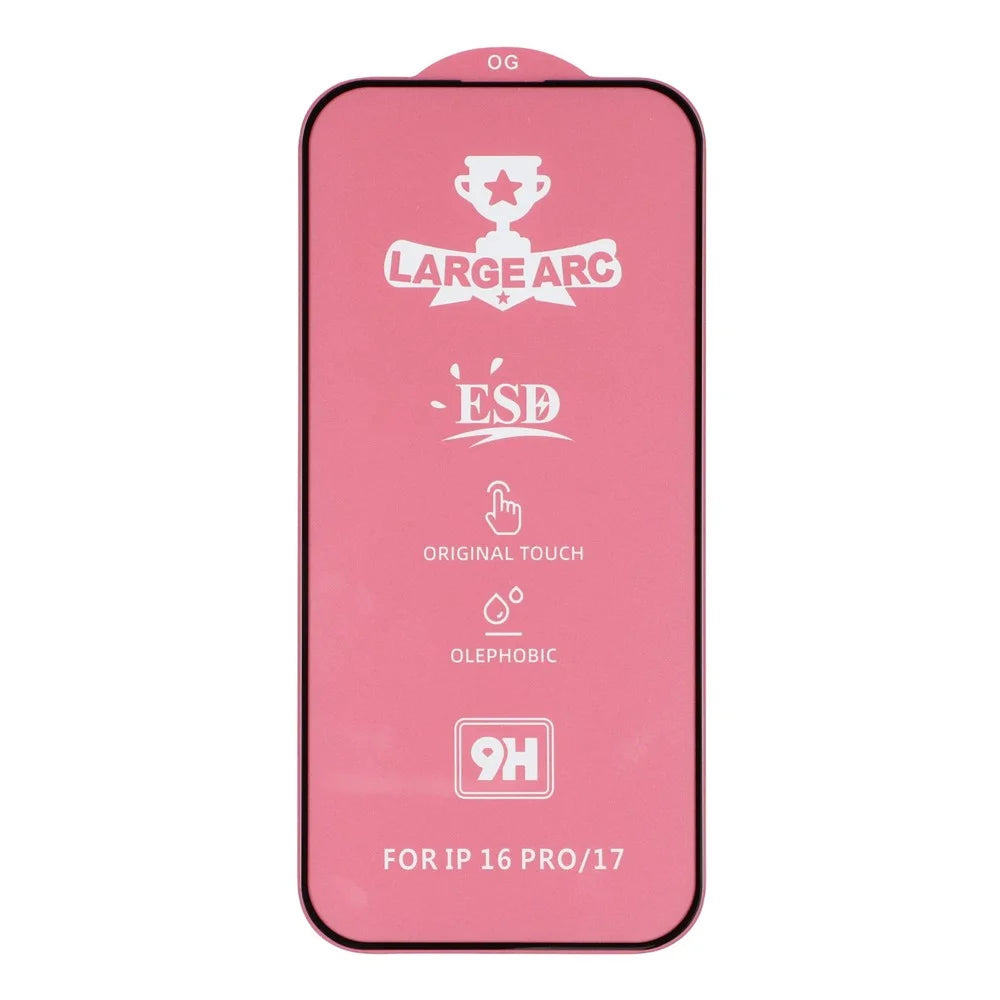 For iPhone 17 / 16 Pro Screen Protector High Aluminium-Silicon Glass Silk Printing HD Film - 3