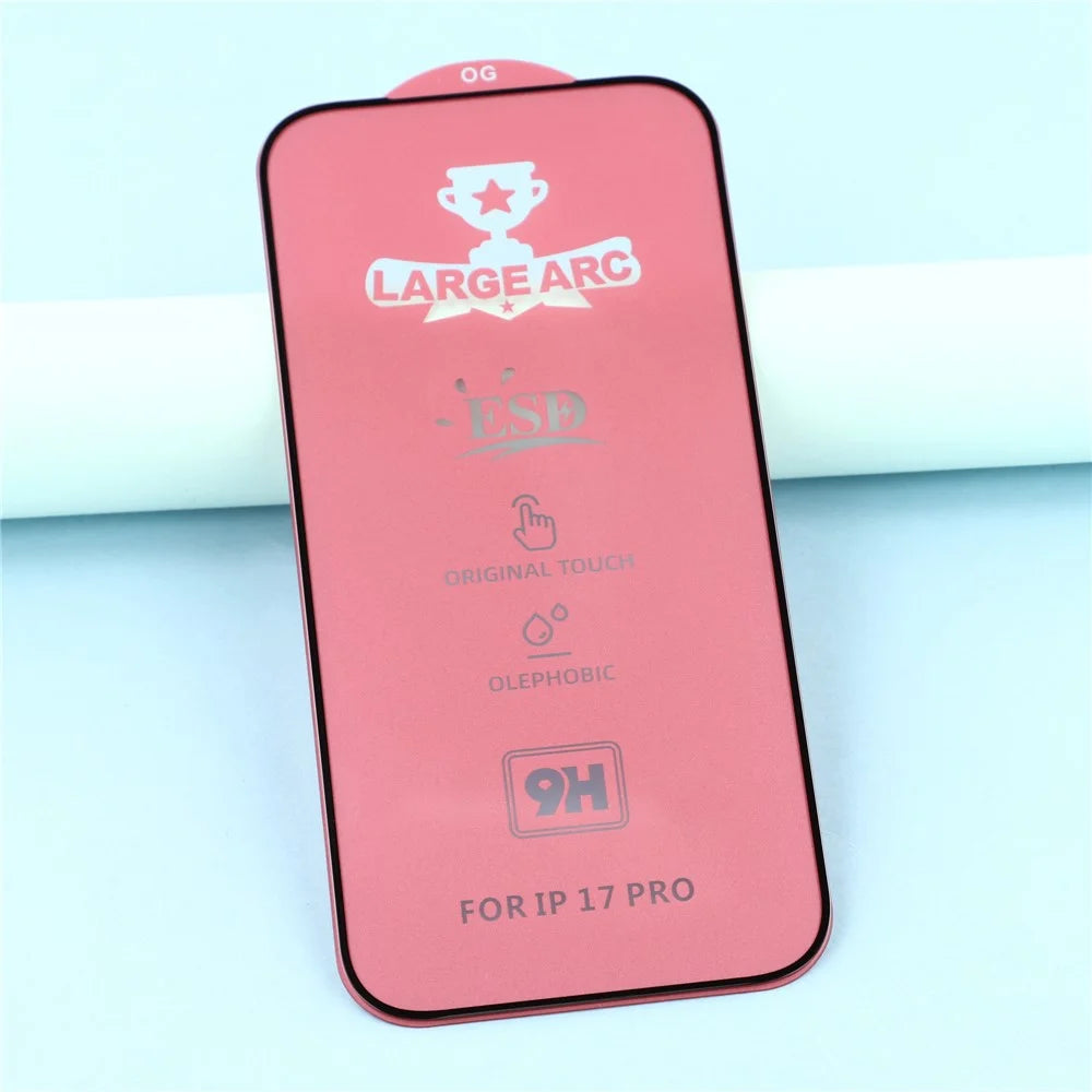 For iPhone 18 Pro / 17 Pro Screen Protector High Aluminium-Silicon Glass Silk Printing HD Film - 5