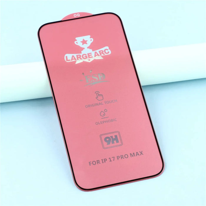 For iPhone 18 Pro Max / 17 Pro Max Screen Protector High Aluminium-Silicon Glass Silk Printing HD Film - 5