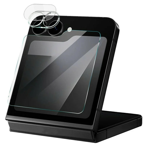 IMAK For Samsung Galaxy Z Flip7 FE 5G Camera Lens Film + Tempered Glass Rear Screen Protector - 1