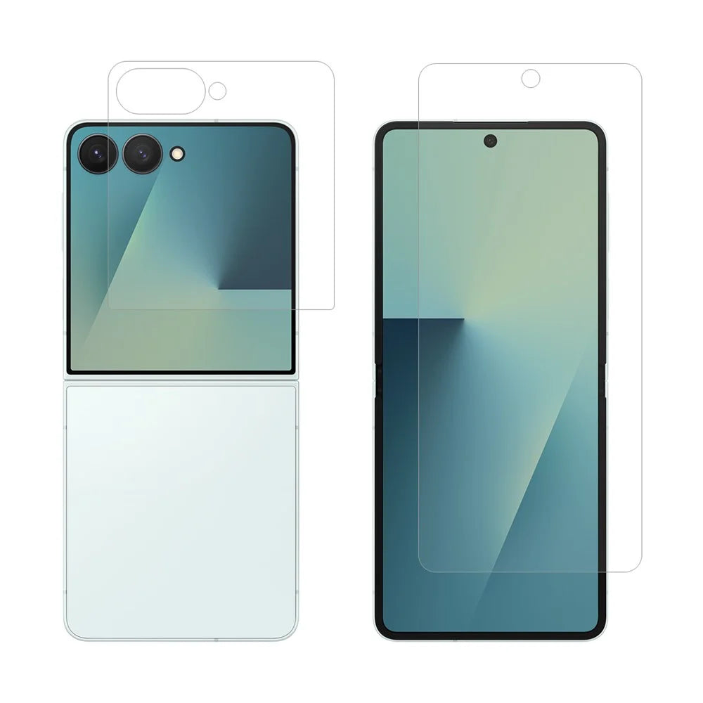 ENKAY HAT PRINCE Screen Protector for Samsung Galaxy Z Flip7 5G / Flip7 FE 5G Front + Back Self-Healing TPU Film Full-Coverage - 1