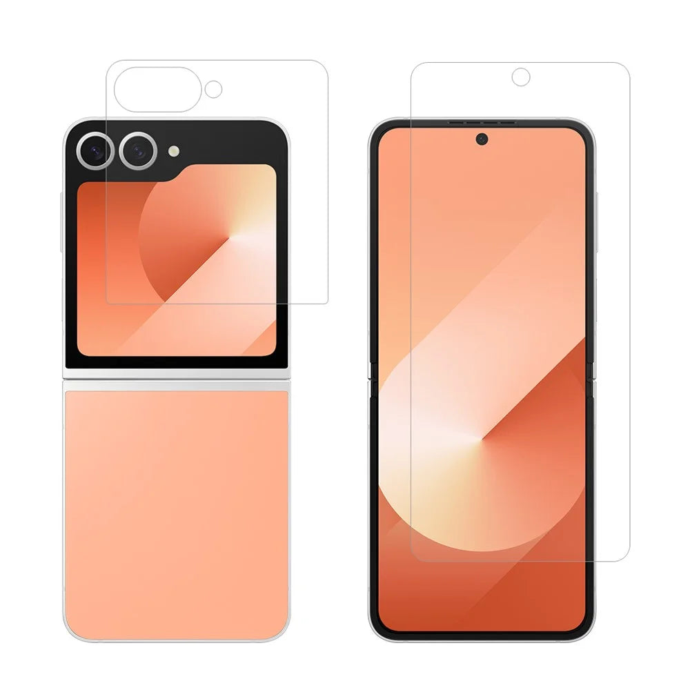 ENKAY HAT PRINCE Screen Protector for Samsung Galaxy Z Flip6 5G Front + Back Self-Healing TPU Film Full-Coverage - 1