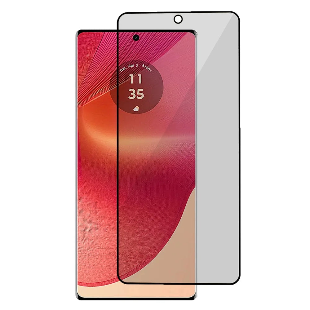 Privacy Screen Protector for Motorola G96 5G / G85 5G / S50 Neo 5G / Edge 50 Fusion 5G Anti-PeepTempered Glass Film Full Glue - 1