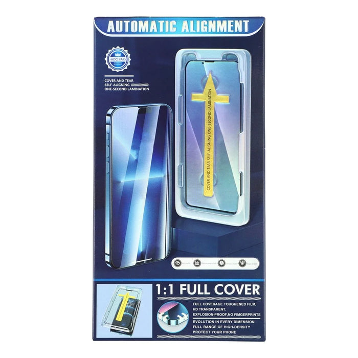 For iPhone 16 Pro Max Anti-Spy Screen Protector Silk Print High Aluminium-silicon Glass Film with Easy Installation Tool - 6
