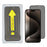 For iPhone 15 Pro Anti-Spy Screen Protector Silk Print High Aluminium-silicon Glass Film with Easy Installation Tool - 1