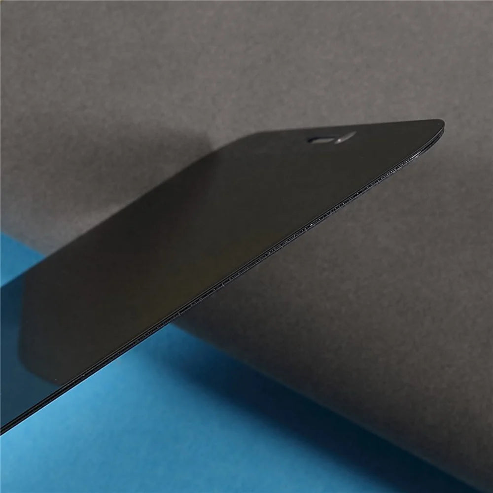 For iPhone 12 Pro Max 6.7 inch Anti-spy Screen Protector Full Glue Bright Silk Printing Edge Matte Full Cover Tempered Glass Film - Black - 7