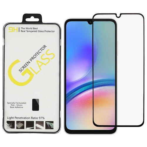For Samsung Galaxy A14 4G / Galaxy A14 5G Screen Protector Silk Printing Full Glue Crystal Clear Tempered Glass Film - Transparent - 1